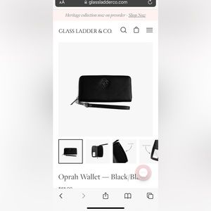 Glass Ladder and Co - Oprah Wallet Black x Gunmetal (UNUSED - BRAND NEW)